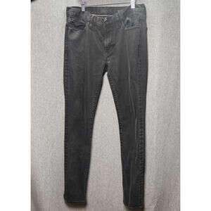 John Varvatos‎ Men's 30X30 Black Regular Straight Cigarette Leg Jeans